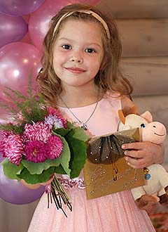 Onega Polina, 6 years old, anomalous development of auditory passages and cavities, conductive hearing loss, requires stage surgeries at Global Hearing Clinic. (Palo Alto, California, USA), course treatment required, <nobr>9,750.00 USD</nobr>